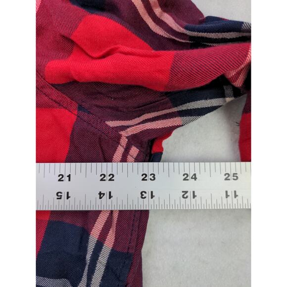 Woolrich Red Plaid Button Down Long Sleeve Shirt 100% Rayon Size XXL 2XL - Picture 10 of 11
